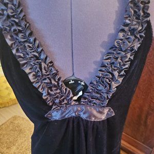 Max Studio Black Velvet Dress